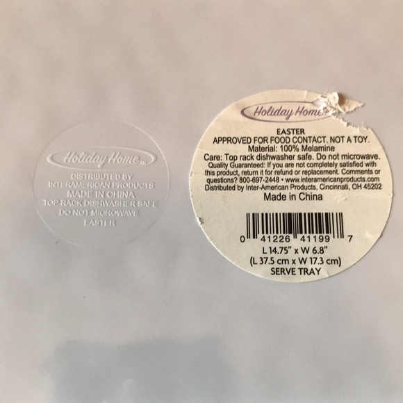 Floral Serve Tray (14.75 in. x 6.8 in.) - Picture 3 of 3